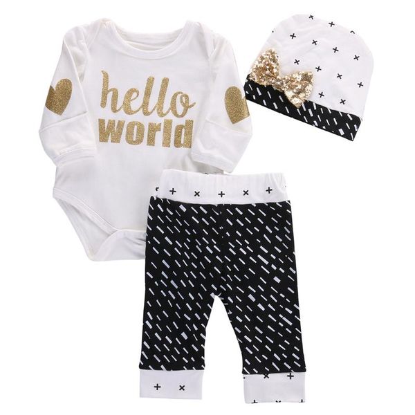 clothing sets 0-18m spring autumn cute born baby girls & boys outfits long sleeve romper+pants 3pcs set clothes, White
clothing sets 0-18m spring autumn cute born baby girls & boys outfits long sleeve romper+pants 3pcs set clothes, White