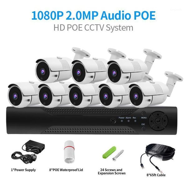 8ch 1080p cctv system audio record 2mp poe kit ip camera metal waterproof night vision security camera system1
8ch 1080p cctv system audio record 2mp poe kit ip camera metal waterproof night vision security camera system1