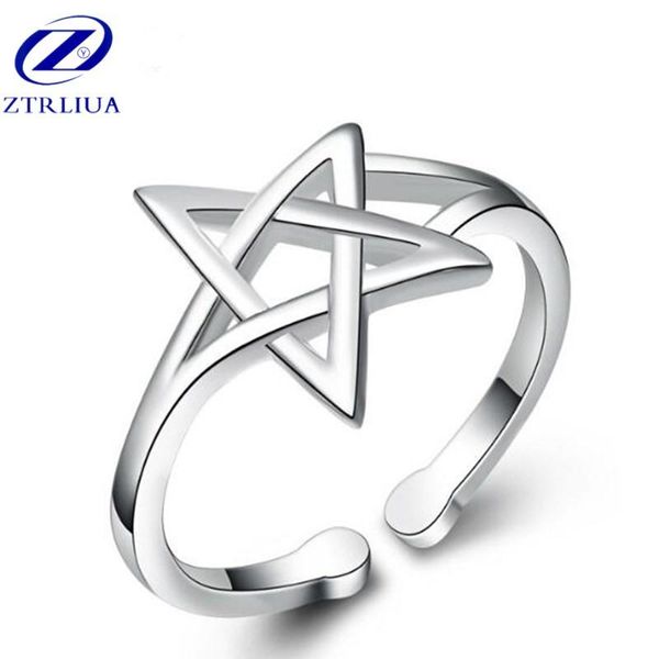 cluster rings simple 925 sterling silver jewelry fashion hollow star beautiful temperament opening sr140, Golden;silver
cluster rings simple 925 sterling silver jewelry fashion hollow star beautiful temperament opening sr140, Golden;silver