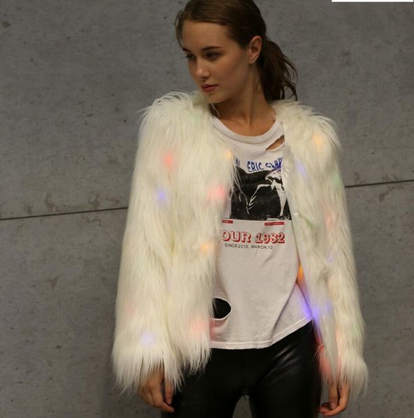 europe and the united states new autumn and winter new ladies faux fur jacket christmas and halloween cosplay nightclub dance party led ligh, Black
europe and the united states new autumn and winter new ladies faux fur jacket christmas and halloween cosplay nightclub dance party led ligh, Black