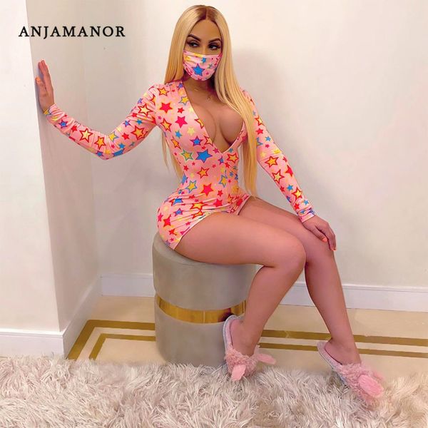 anjamanor cute star print deep v neck long sleeve bodycon rompers sports jumpsuits for women one piece outfit d16-bb20 t200704, Black;white
anjamanor cute star print deep v neck long sleeve bodycon rompers sports jumpsuits for women one piece outfit d16-bb20 t200704, Black;white