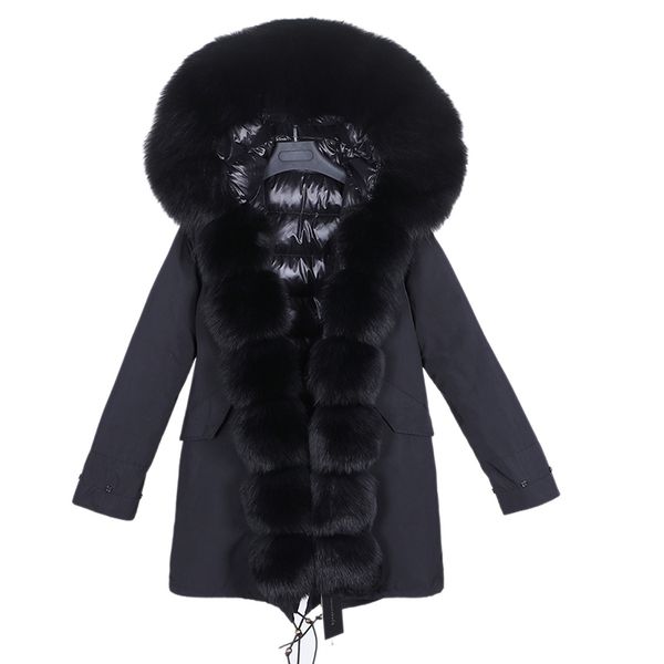 new winter 2021 real natural leather jacket fox skin collar loose long parka fur coat detachable yi6d, Black
new winter 2021 real natural leather jacket fox skin collar loose long parka fur coat detachable yi6d, Black