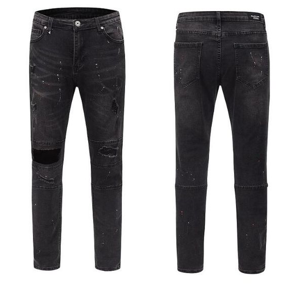 men jeans slim fit ripped distressed destroyed hip hop denim pants fashion streetwear black blue jeans
men jeans slim fit ripped distressed destroyed hip hop denim pants fashion streetwear black blue jeans
