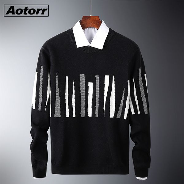 men black autumn sweater o-neck pullovers mens knit pattern slim sweaters coat casual brand male streetwear fashion clothing q1113, White;black
men black autumn sweater o-neck pullovers mens knit pattern slim sweaters coat casual brand male streetwear fashion clothing q1113, White;black