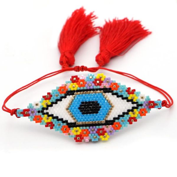 go2boho turkish evil eye bracelet for women bohemian jewellery handmade miyuki bead jewelry adjustable tessel bracelets gifts, Golden;silver
go2boho turkish evil eye bracelet for women bohemian jewellery handmade miyuki bead jewelry adjustable tessel bracelets gifts, Golden;silver