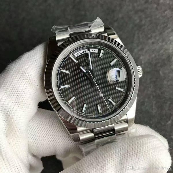 2020 new president mens watch sweep automatic movement mechanical day date silver stainess sapphire gray face solid clasp men watches, Slivery;brown
2020 new president mens watch sweep automatic movement mechanical day date silver stainess sapphire gray face solid clasp men watches, Slivery;brown