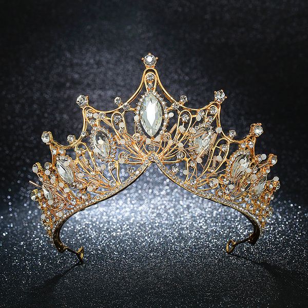 kmvexo vintage queen princess big crown wedding bridal diadem hair jewelry ornaments for women gold silver crystal tiara pageant t200110, White;golden
kmvexo vintage queen princess big crown wedding bridal diadem hair jewelry ornaments for women gold silver crystal tiara pageant t200110, White;golden