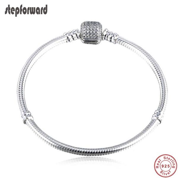 link, chain 100% 925 sterling silver moments pave bracelet bangle full stone paved fashion gift bangles jewelry, Black
link, chain 100% 925 sterling silver moments pave bracelet bangle full stone paved fashion gift bangles jewelry, Black
