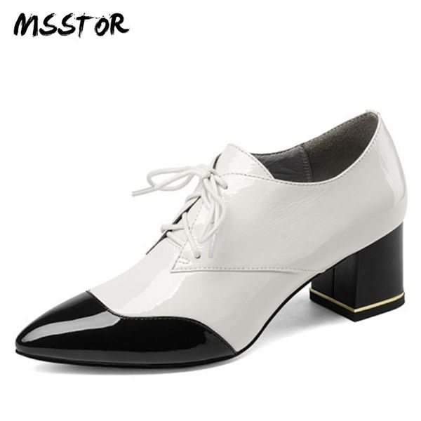 boots msstor mixed colors llace up square heels genuine leather plus size 33-43 women pointed toe fashion ankle 5.5, Black
boots msstor mixed colors llace up square heels genuine leather plus size 33-43 women pointed toe fashion ankle 5.5, Black