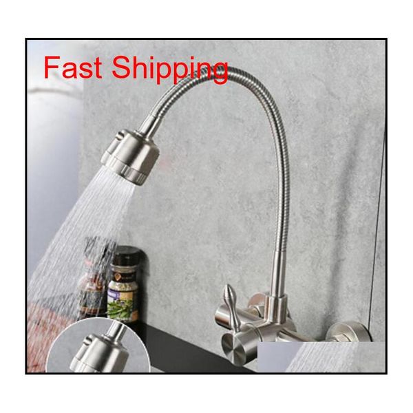 stainless steel 304 kitchen sink faucet cold brushed two functions wall tap h3ndf
stainless steel 304 kitchen sink faucet cold brushed two functions wall tap h3ndf