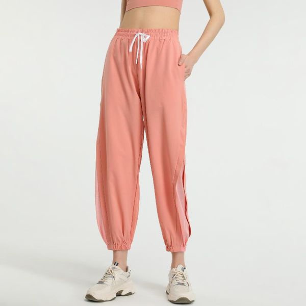 women fitness loose pants elastic quick-dry mesh splicing pocket cinch-bottom cargo pants running workout jogger trousers, Black;white
women fitness loose pants elastic quick-dry mesh splicing pocket cinch-bottom cargo pants running workout jogger trousers, Black;white