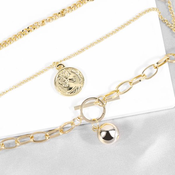 2019 yida new necklace europe and america cross border multi-layer alloy fashion bell pendant cool necklace wholesale, Golden
2019 yida new necklace europe and america cross border multi-layer alloy fashion bell pendant cool necklace wholesale, Golden