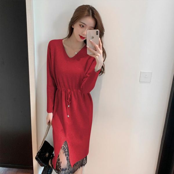 women's sweaters elegant women autumn spring fashion slim long sleeve dress knit lace patchwork tunic, White;black
women's sweaters elegant women autumn spring fashion slim long sleeve dress knit lace patchwork tunic, White;black