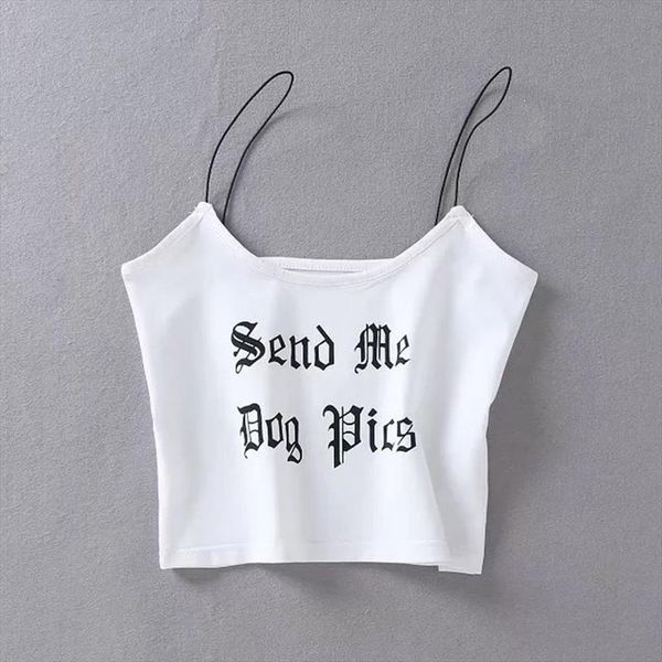summer women cotton straps letters print tank women camis fashion women clothes, White
summer women cotton straps letters print tank women camis fashion women clothes, White