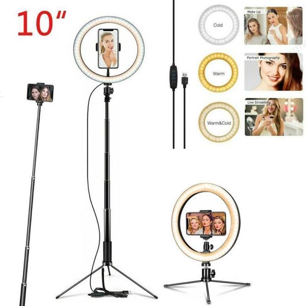 10" led ring light selfie ring light+tripod stand phone holder for live makeup live broadcast usb interface
10" led ring light selfie ring light+tripod stand phone holder for live makeup live broadcast usb interface