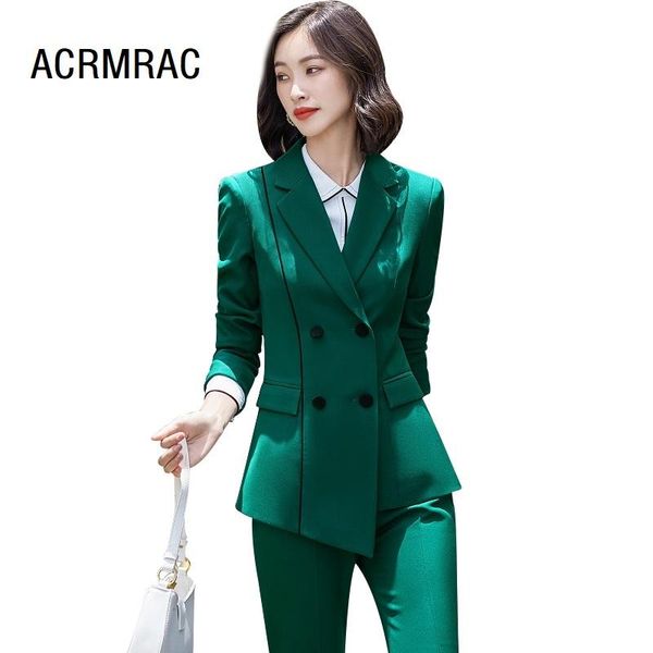 women's two piece pants women suits autumn winter blazers office lady formal work clothes woman set 9920, White
women's two piece pants women suits autumn winter blazers office lady formal work clothes woman set 9920, White
