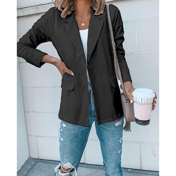 casual women jacket turn-down collar female jackets fashion suits outwear 2019 spring autumn coat sj3962v1, Black;brown
casual women jacket turn-down collar female jackets fashion suits outwear 2019 spring autumn coat sj3962v1, Black;brown