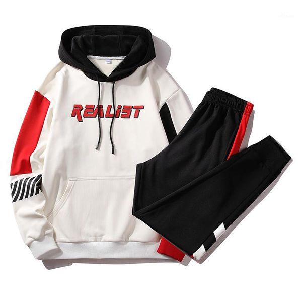 men's streetwear tracksuit 2020 new hip hip sweat suit men patchwork hoodies sweatpants 2 piece set fashion men printed clothing1, Gray 
men's streetwear tracksuit 2020 new hip hip sweat suit men patchwork hoodies sweatpants 2 piece set fashion men printed clothing1, Gray