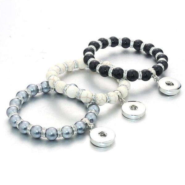 3 colors natural stone 20cm diy snap bracelet elasticity 10mm beads bracelet fit 18mm snap button jewelry for wome bbywhy, Golden;silver
3 colors natural stone 20cm diy snap bracelet elasticity 10mm beads bracelet fit 18mm snap button jewelry for wome bbywhy, Golden;silver