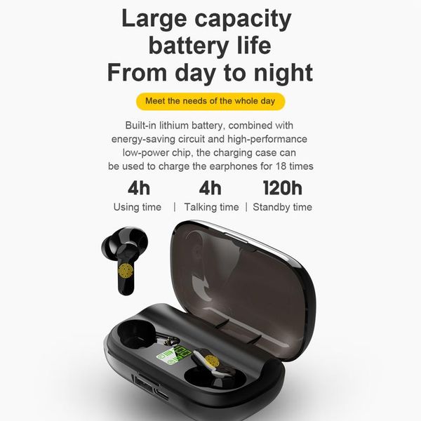 xt-01 true wireless headphones bt5.0edr tws earbuds touch control 2200mah charging box battery power display ipx5 waterproof mic
xt-01 true wireless headphones bt5.0edr tws earbuds touch control 2200mah charging box battery power display ipx5 waterproof mic