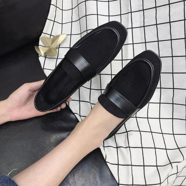 british style womens loafers shoes all-match low heels female footwear square toe casual sneaker autumn preppy slip-on winter, Black
british style womens loafers shoes all-match low heels female footwear square toe casual sneaker autumn preppy slip-on winter, Black