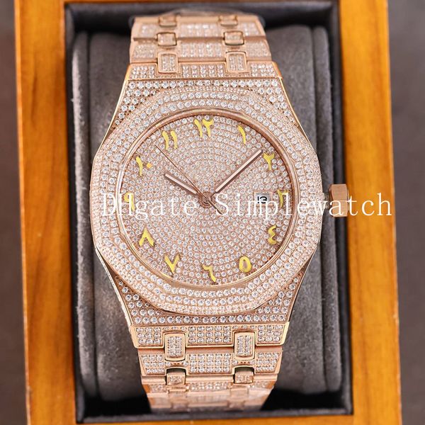 classic full diamond mens watch automatic mechanical watches 40mm diamonds bezel sapphire business wristwatches montre de luxe gift men, Slivery;brown
classic full diamond mens watch automatic mechanical watches 40mm diamonds bezel sapphire business wristwatches montre de luxe gift men, Slivery;brown