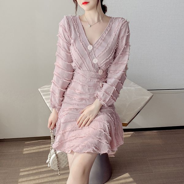 small fragrance elegant short skirt su dress women's spring and autumn 2020 new style waistline shows slim celebrity temperament french, Black;gray
small fragrance elegant short skirt su dress women's spring and autumn 2020 new style waistline shows slim celebrity temperament french, Black;gray