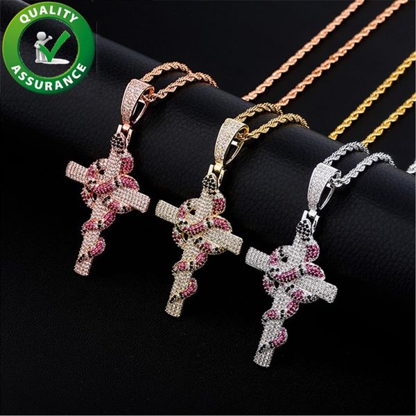 mens diamond chains pendant cross necklace luxury designer hip hop jewelry snake charm with tennis chain rapper fashion accessories, Silver
mens diamond chains pendant cross necklace luxury designer hip hop jewelry snake charm with tennis chain rapper fashion accessories, Silver