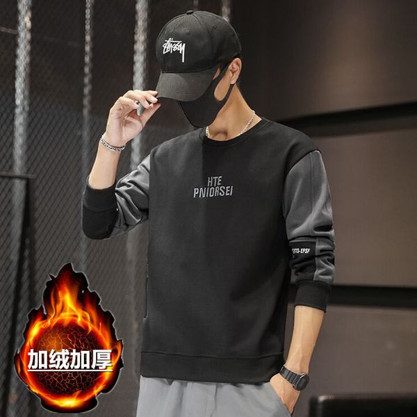 new men's sweater in autumn and winter 2020, Black