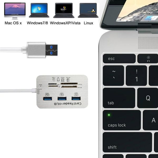 3 port aluminum usb 3.1 hub with ms sd m2 tf multi-in-1 card reader portable new all in one for pc computer accessories#t2
3 port aluminum usb 3.1 hub with ms sd m2 tf multi-in-1 card reader portable new all in one for pc computer accessories#t2