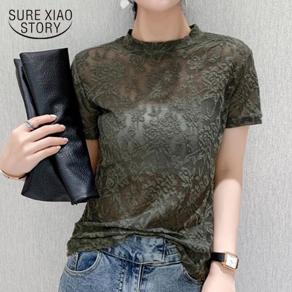 2021 korean fashion clothing hollow out shirt female vintage summer street wear slim short sleeve lace blouse blusas 9890, White
2021 korean fashion clothing hollow out shirt female vintage summer street wear slim short sleeve lace blouse blusas 9890, White