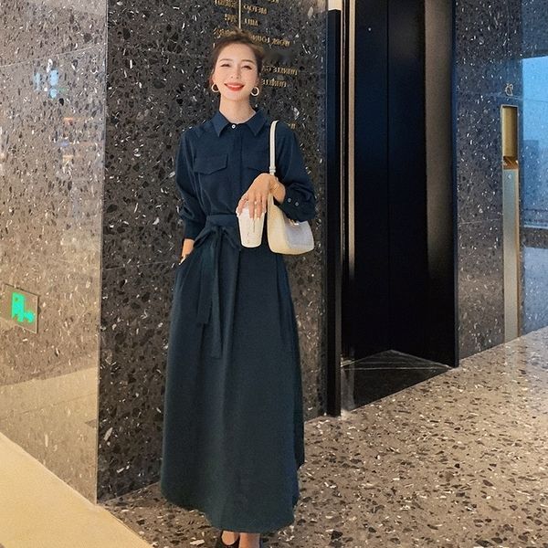 30lcr french shirt dress hepburn women 2020 mori sleeve women's dress long skirt long skirt temperament slim knbtt, Black;gray
30lcr french shirt dress hepburn women 2020 mori sleeve women's dress long skirt long skirt temperament slim knbtt, Black;gray