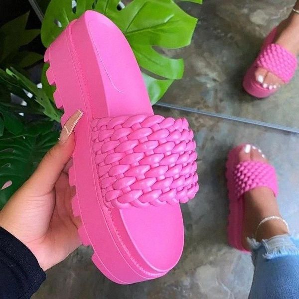women's sandals 2021 summer new style fashion thick-soled flat woven solid color indoor slippers #rh3n, Black
women's sandals 2021 summer new style fashion thick-soled flat woven solid color indoor slippers #rh3n, Black