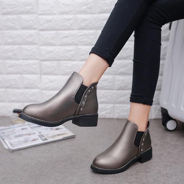 boots autumn sewing pu leather low heels pointed toe female comfort slip on fashion drop women short ankle ladies shoes, Black
boots autumn sewing pu leather low heels pointed toe female comfort slip on fashion drop women short ankle ladies shoes, Black