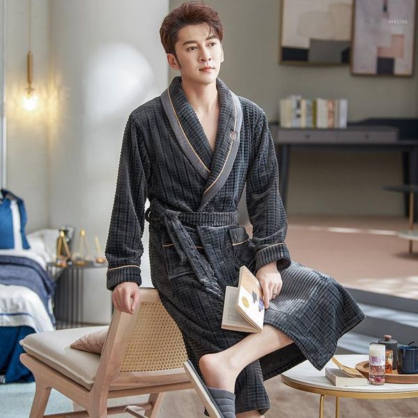 winter soft bathrobe men kimono flannel coral fleece homewear men's warm robes luxury homecoat long bath robe male dressing gown1, Black;brown
winter soft bathrobe men kimono flannel coral fleece homewear men's warm robes luxury homecoat long bath robe male dressing gown1, Black;brown