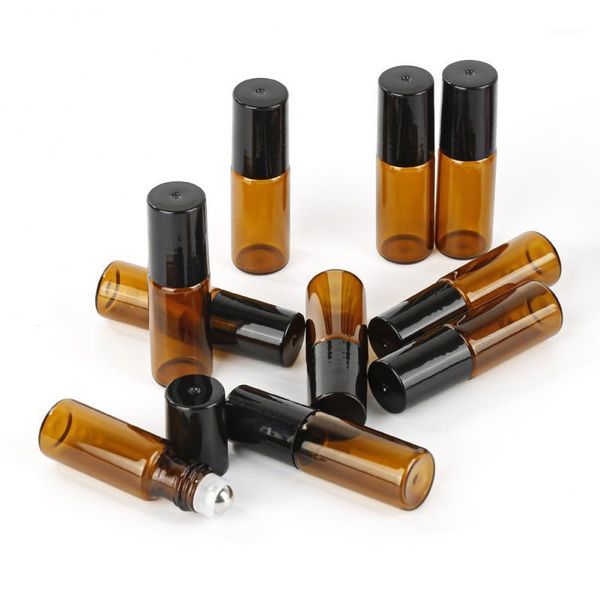 storage bottles & jars 10pc 3/5ml brown roll on glass essential oil bottle metal roller ball empty refillable bottles1
storage bottles & jars 10pc 3/5ml brown roll on glass essential oil bottle metal roller ball empty refillable bottles1