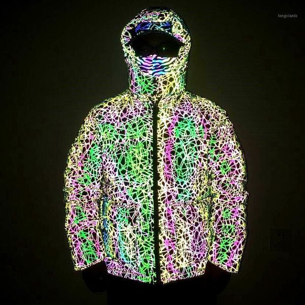 bird's nest pattern winter parkas men thick warm reflective jackets mens hip hop harajuku coats loose colorful streetwear jacket1, Black
bird's nest pattern winter parkas men thick warm reflective jackets mens hip hop harajuku coats loose colorful streetwear jacket1, Black