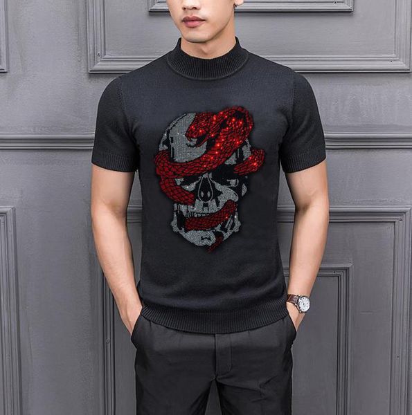 2021 o-neck men pull homme rhinestones brand autumn winter new fashion streetwear soft sweaters 1jor, White;black 
2021 o-neck men pull homme rhinestones brand autumn winter new fashion streetwear soft sweaters 1jor, White;black