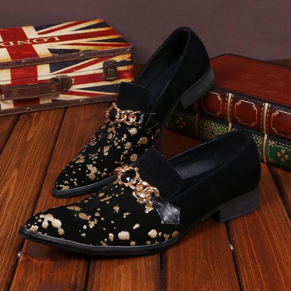 christia bella plus size pointed toe male speckle suede leather loafers shoes men's party smoking slipper shoes men buckle, Black
christia bella plus size pointed toe male speckle suede leather loafers shoes men's party smoking slipper shoes men buckle, Black