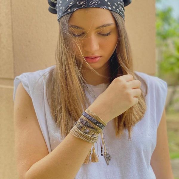 bluestar fashion miyuki bead micro pave rivet pulseras mujer handmade boho evil eye woven crystal bracelets, Black
bluestar fashion miyuki bead micro pave rivet pulseras mujer handmade boho evil eye woven crystal bracelets, Black