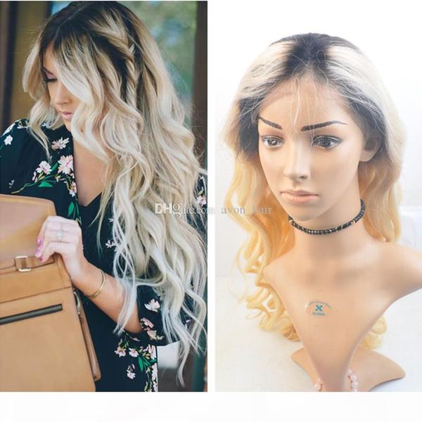 ombre blonde dark root full lace wigs brazilian body wave full lace wig human hair #1b 613 blonde lace front wigs for women, Black;brown
ombre blonde dark root full lace wigs brazilian body wave full lace wig human hair #1b 613 blonde lace front wigs for women, Black;brown