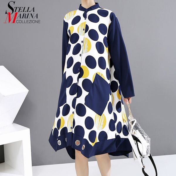 new big size long sleeve button up autumn winter woman blue shirt dress dots print ladies casual midi dress robe style 6506 201126, Black;gray
new big size long sleeve button up autumn winter woman blue shirt dress dots print ladies casual midi dress robe style 6506 201126, Black;gray