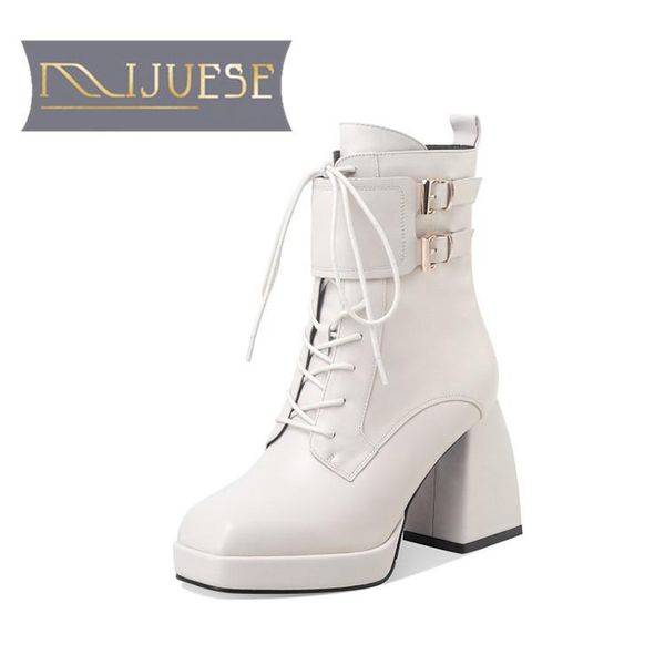 mljuese 2021 women ankle boots cow leather winter short plush square toe buckle strap platform high heels female boots size 39, Black
mljuese 2021 women ankle boots cow leather winter short plush square toe buckle strap platform high heels female boots size 39, Black