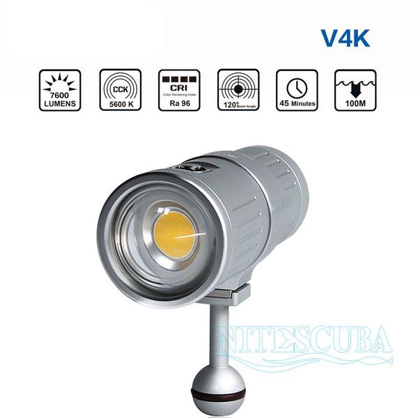 scubalamp supe v4k video light for tg5 rx100 underwater video