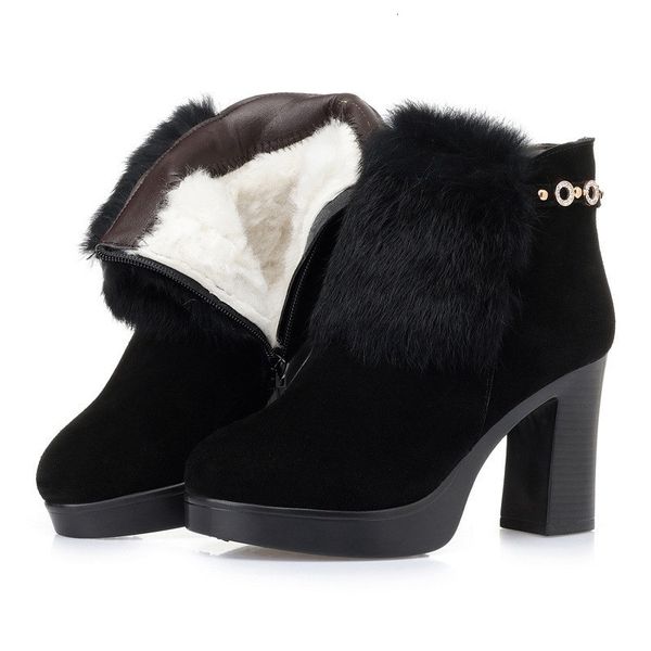 2021 new black of the high heel genuine high-heel leather fashion strass winter boots women rcsi 
2021 new black of the high heel genuine high-heel leather fashion strass winter boots women rcsi