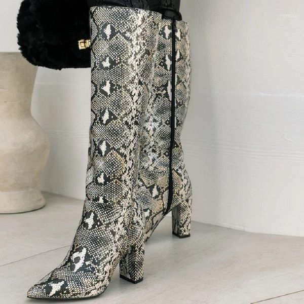 boots women knee high snake print heels female long autumn winter pointed toe ladies shoes chaussure femme1, Black
boots women knee high snake print heels female long autumn winter pointed toe ladies shoes chaussure femme1, Black
