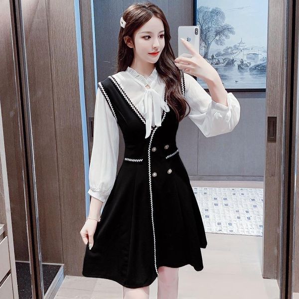 wear korean version long sleeve fashion suit vest vest dress two piece suit skirt children autumn and winter, Gray
wear korean version long sleeve fashion suit vest vest dress two piece suit skirt children autumn and winter, Gray