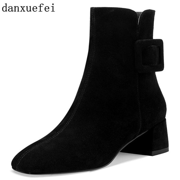 boots plus size 34-42 women's genuine leather thick high heel autumn ankle buckle elegant ladies short booties shoes women, Black
boots plus size 34-42 women's genuine leather thick high heel autumn ankle buckle elegant ladies short booties shoes women, Black