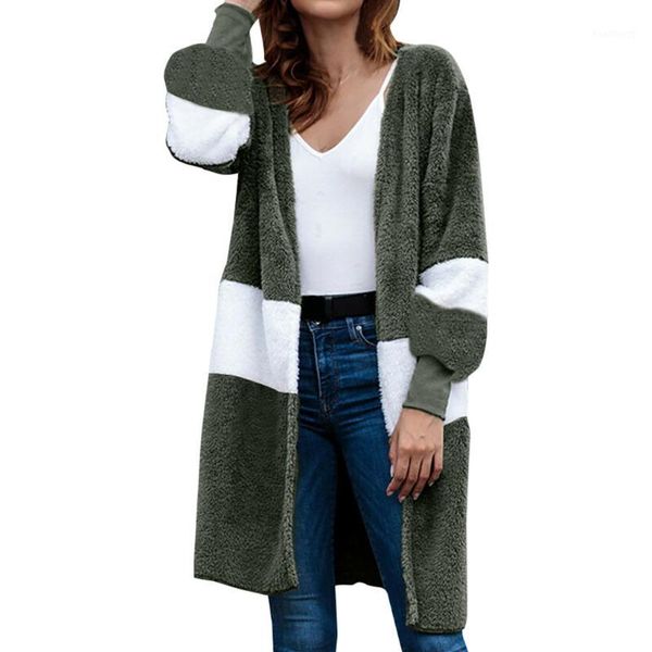 kancoold women's stitching pocket cardigan plush coat round collar street leisure autumn slim warm coat women long patchwork1, Black
kancoold women's stitching pocket cardigan plush coat round collar street leisure autumn slim warm coat women long patchwork1, Black