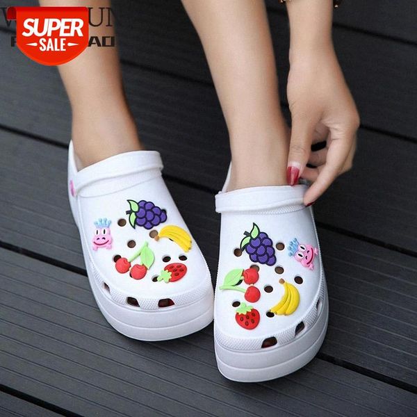 summer women croc clogs platform garden sandals cartoon fruit slippers slip on for girl beach shoes fashion slides outdoor #2e6x, Black
summer women croc clogs platform garden sandals cartoon fruit slippers slip on for girl beach shoes fashion slides outdoor #2e6x, Black